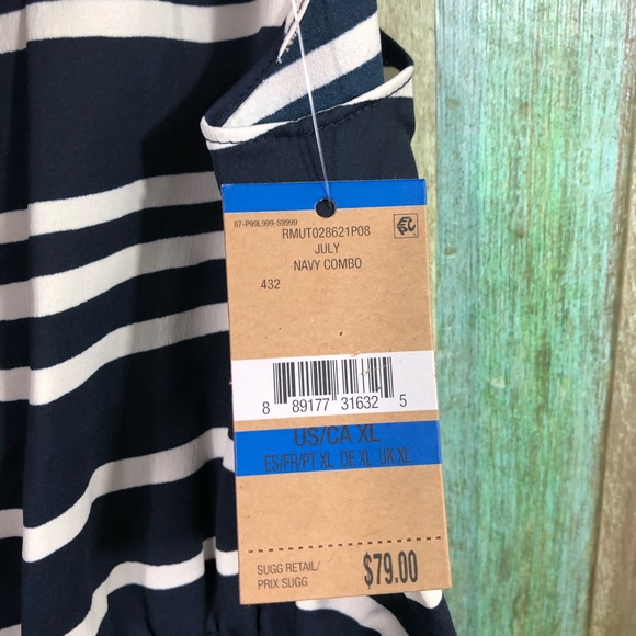 Rachel Rachel RoySunset Striped Mock Neck Crop Top - Picture 4 of 4